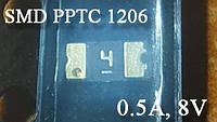 Предохранитель самовосстанавливающийся SMD PPTC 1206 (0.2A, 30V) MF-PPTC-1206-0.2A-30V