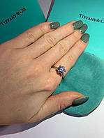 Кольцо Тиффани Tiffany, серебро 925 пробы