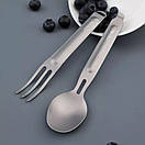 Столовий прилад з титану NexTool Outdoor Spoon Fork KT5525, фото 3