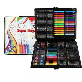 Набір для творчості Super Mega Art Set 228 предметів (Black) | Набір для малювання у валізі