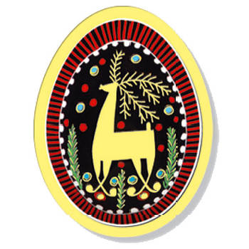 Магніт № 10 Писанка з оленем