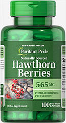 Puritan's pride Hawthorn Berries 565 mg, екстракт глоду (100 капс.)