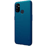 Захисний чохол Nillkin для Oneplus Nord N100 Super Frosted Shield Blue, фото 4