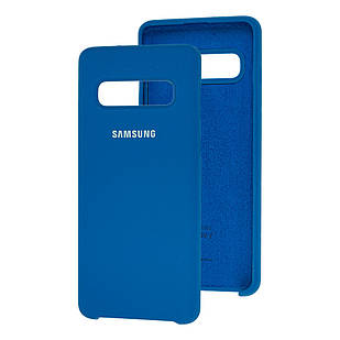 Чохол Silicone case для Samsung Galaxy S10 (G973) blue