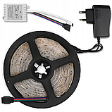Світлодіодна стрічка 5050 300 LED RGB 5м з блоком живлення Велика, фото 4