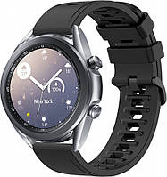 Ремешок Convex для Galaxy Watch 3 41mm Black (20 мм) (Самсунг Галакси Вотч 3 41 мм)