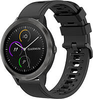 Ремешок Convex для Garmin Vivoactive 3 Black (20 мм) (Гармин Вивоактив 3)