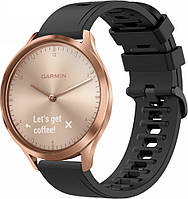 Ремешок Convex для Garmin Vivomove HR Black (20 мм) (Гармин Вивомове НР)