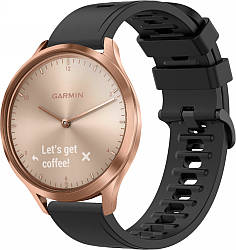 Ремінець Convex для Garmin Vivomove HR Black (20 мм) (Гармин Вивомове НР)