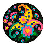 Набір "зроби сам" КВІТИ СХОДУ, аплікація з фетру, фото 2