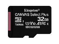 Kingston microSDHC Canvas Select Plus 32GB Class 10 UHS-1 А1 (SDCS2/32GBSP) (без адаптера)