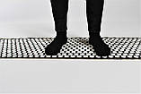 Масажний килимок Аплікатор Кузнєцова (акупунктурний ігольчатий масажер для спини) OSPORT Lite 145 (apl-010) Чорно-білий, фото 2