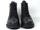 Черевики чоловічі зимові шкіряні на хутрі взуття великих розмірів Rosso Avangard Taiga Ultimate Black Leather BS, фото 5