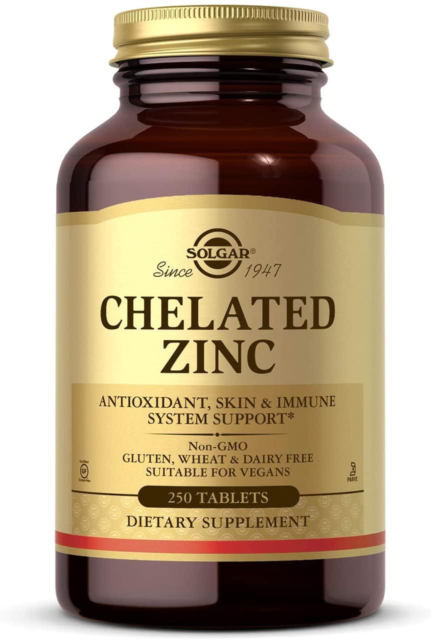 Solgar Chelated Zinc 250 таблеток