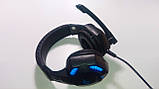 Навушники ігрові з мікрофоном і підсвіткою HAVIT HV-H2032D/GAMING, black/blue, фото 3