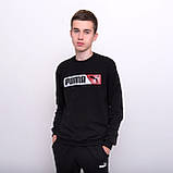 Чоловічий світшот Puma, темно-синього кольору, фото 4