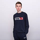Чоловічий світшот Puma, темно-синього кольору, фото 6