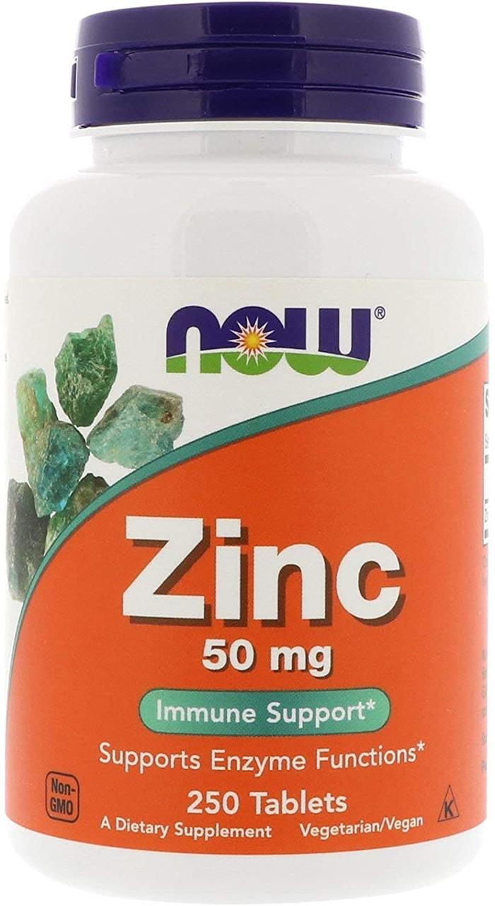 Now Foods Zinc Gluconate 50 mg 250 таблеток