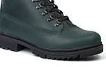Зелені черевики чоловічі зимові шкіряні взуття великих розмірів Rosso Avangard Taiga Ultimate Green Leather BS, фото 7