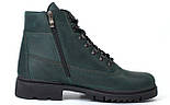 Зелені черевики чоловічі зимові шкіряні взуття великих розмірів Rosso Avangard Taiga Ultimate Green Leather BS, фото 3