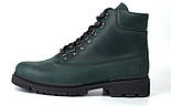 Зелені черевики чоловічі зимові шкіряні взуття великих розмірів Rosso Avangard Taiga Ultimate Green Leather BS, фото 2
