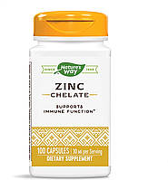 СРОК ГОДНОСТИ 8/23 Nature's Way Zinc Chelate 30mg 100 капсул