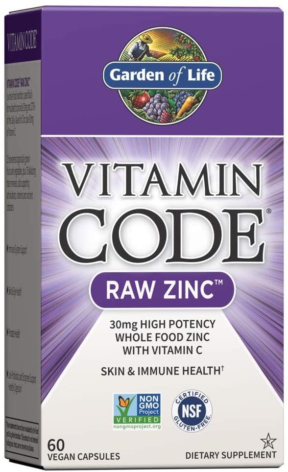 Garden of Life Vitamin Code Raw Zinc 60 капсул