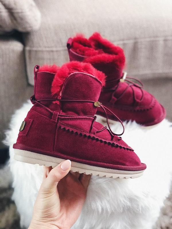 Натуральна замша натуральне хутро уггі дитячі чорні черевики чобітки уггі дитячі для хлопчика для дівчинки