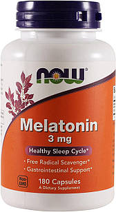 Now Foods Melatonin 3 mg 180 капсул