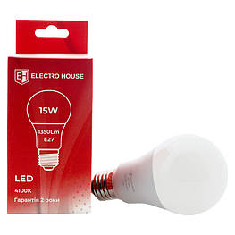 LED лампа E27 / 4100K / 15W 1350Lm /220° A65