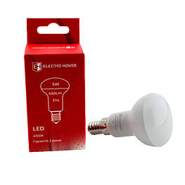 LED лампа гриб E14 / 4100K / 5W 450Lm /220° R50