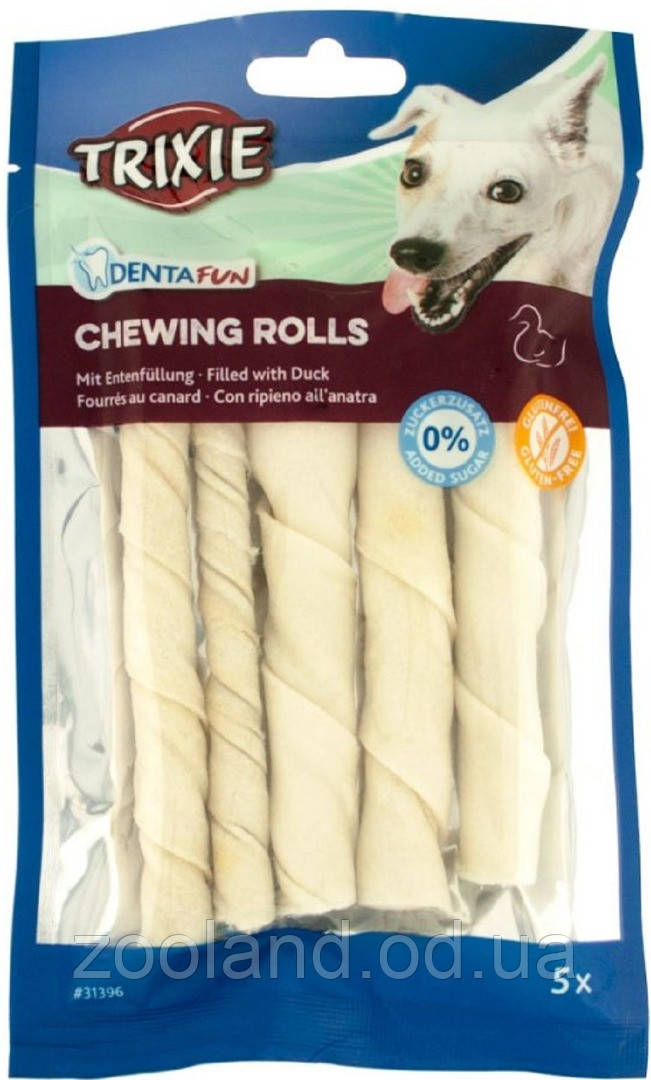 31396 Trixie Denta Fun Chewing Rolls with Duck паличка з качкою, 5 шт./12см
