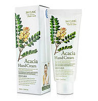 Крем для рук с соцветиями акации 3W Clinic Moisturizing Hand Cream Acacia 100g