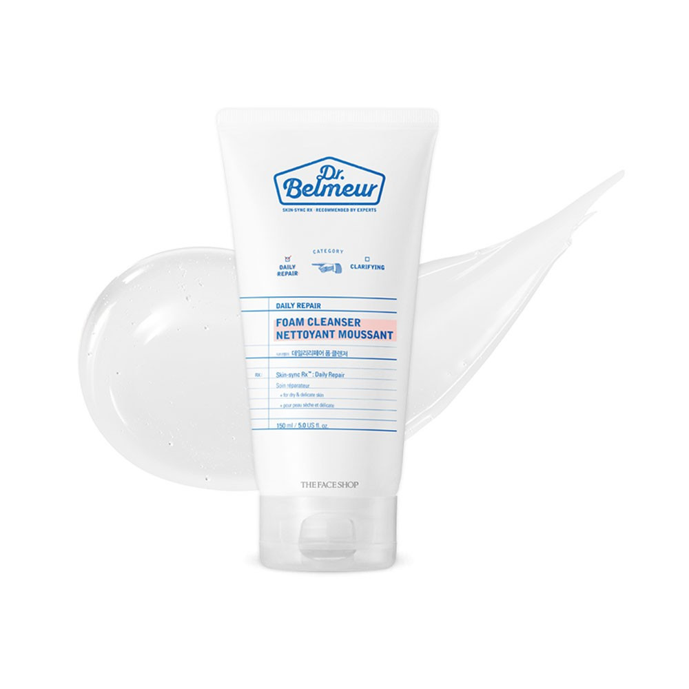 Гіпоалергенна відновлювальна пінка для вмивання THE FACE SHOP Dr. Belmeur Daily Repair Foam Cleanser150 мл