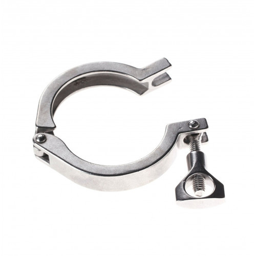 Хомут кламповый нержавіючий 2" дюйма DN51 (під затискач 64 мм) AISI304