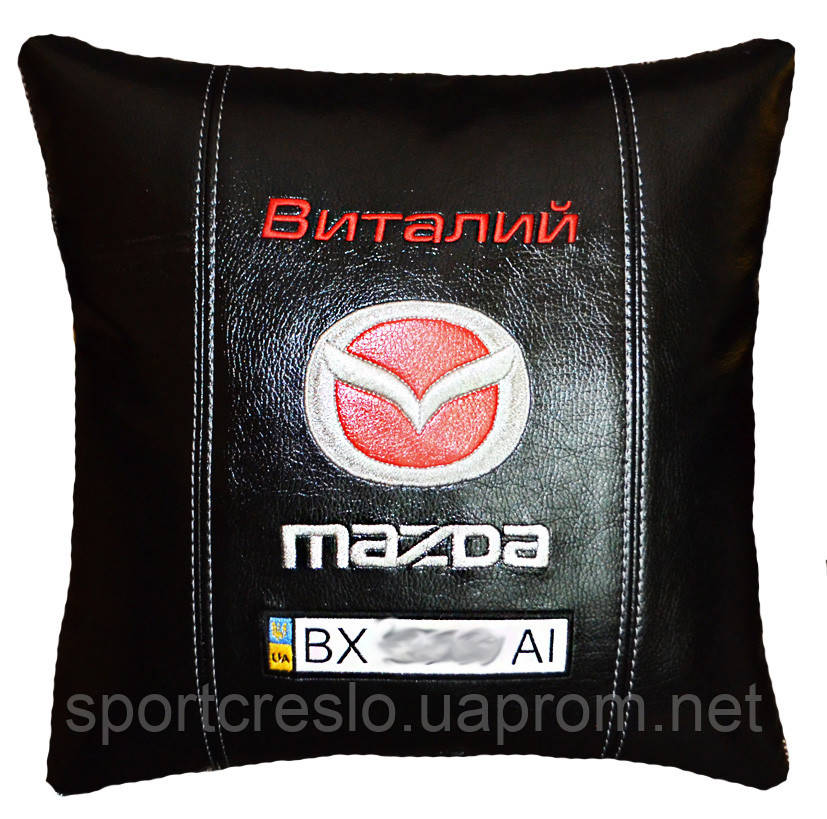 Сувенірна Подушка для машини з логотипом мазда Mazda