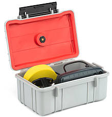 Ящик (Кейс) водонепроникний EPC025, розмір внутрішній 170х105,5х75 (13 + 62) мм, сірий, фото 3