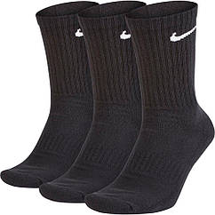 Носки Nike Cotton Crew 3-pack black. (ар. SX4700-001).