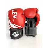 Рукавички боксерські LEV-SPORT (комбі) 12 oz, фото 4