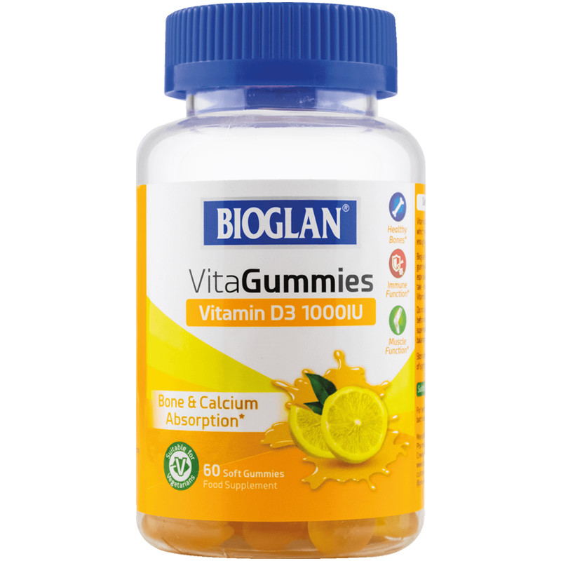 Bioglan Вітамін D3 для всієї родини желейки 60 шт. (Біоглан Vitagummies Vitamin Д3)