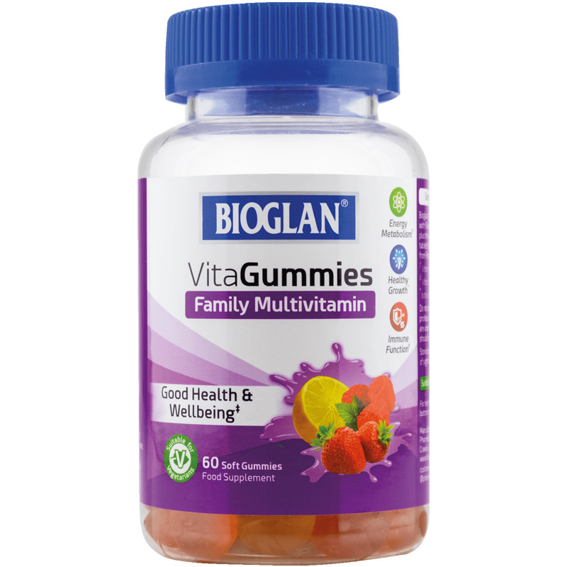 Bioglan Мульті Вітаміни для всієї родини желейки 60 шт. (Біоглан Vitagummies Family)