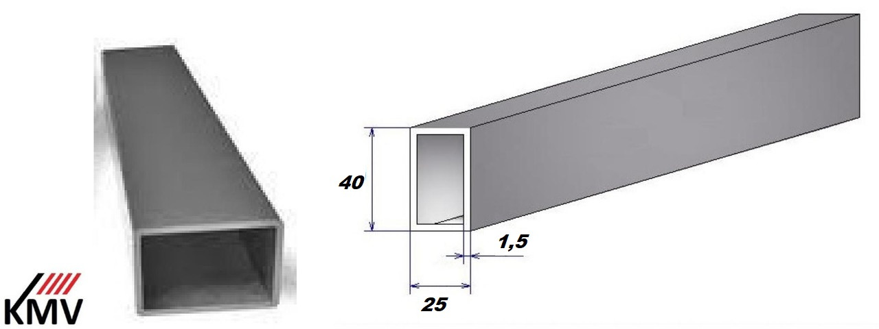 Профіль рами 40*30*1,5 довжина 3,0 м.