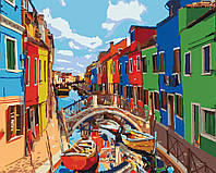 Розмальовка для дорослих Ідейка Яскраві фарби Венеції (KH3502) 40 х 50 см