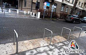 Велопарковка трапецієвидна багатосекційна, 10 секцій