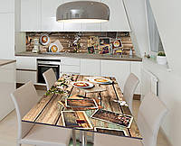 Наклейка 3Д виниловая на стол Zatarga «Вкусные воспоминания» 600х1200 мм для домов, квартир, столов, кофейн,