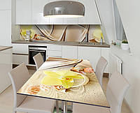 Наклейка 3Д виниловая на стол Zatarga «Золотое руно» 600х1200 мм для домов, квартир, столов, кофейн, кафе