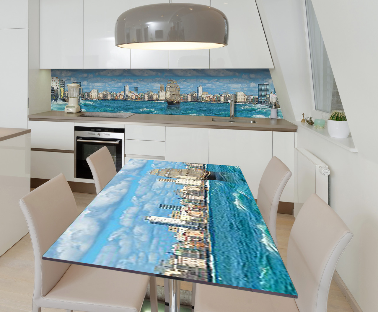 Наліпка 3Д виниловая на стол Zatarga «На встречу мечте» 600х1200 мм для домов, квартир, столов, кофейн, кафе, фото 1