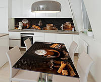 Наклейка 3Д виниловая на стол Zatarga «Арабский кофе» 600х1200 мм для домов, квартир, столов, кофейн, кафе