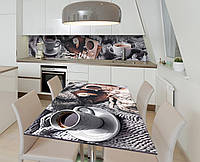 Наклейка 3Д виниловая на стол Zatarga «Уютная зима» 650х1200 мм для домов, квартир, столов, кофейн, кафе