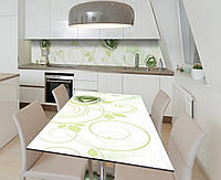 Наклейка 3Д виниловая на стол Zatarga «Изумрудное оригами» 600х1200 мм для домов, квартир, столов, кофейн,